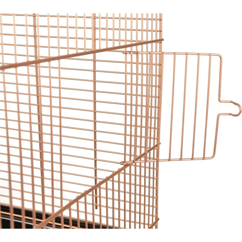Cage à oiseaux klara 2 cuivre 45x28x62,5 cm