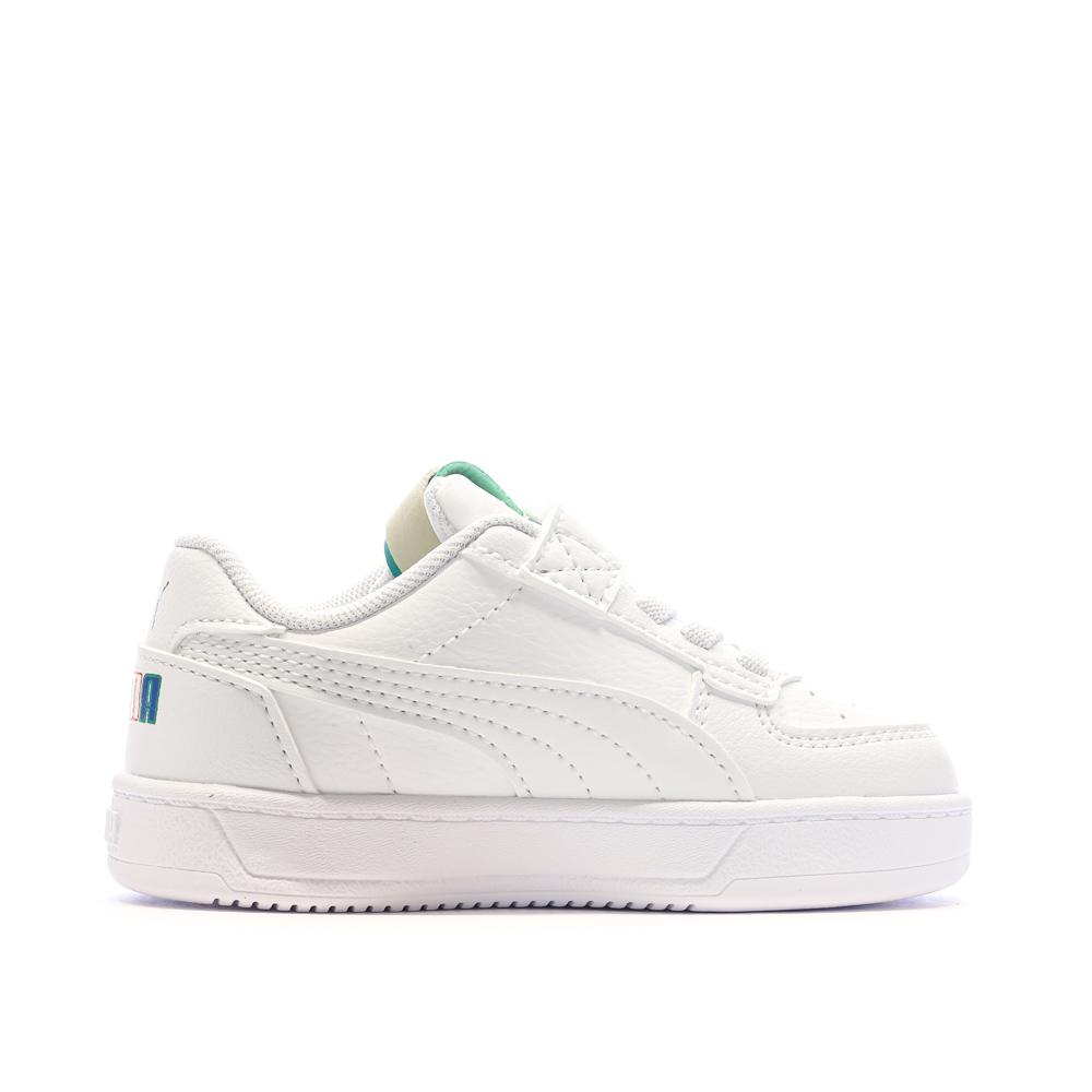 Puma Baskets Blanches/Vert/Marine Garçon Puma Caven 2.0 Ready