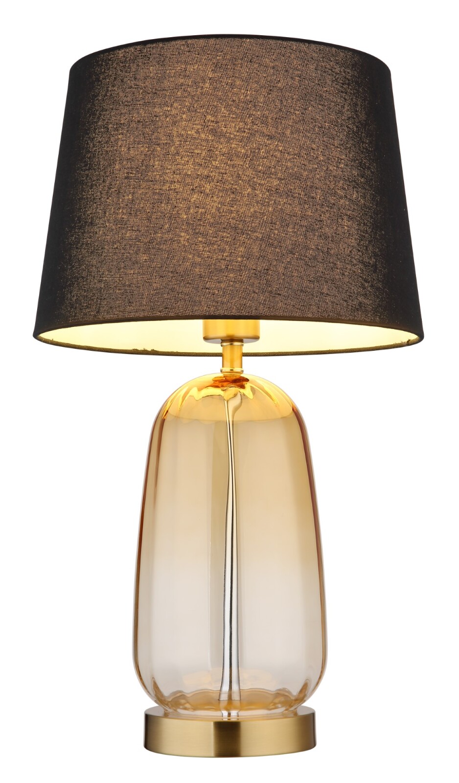 Tischleuchte - amber-schwarz - 52 cm hoch