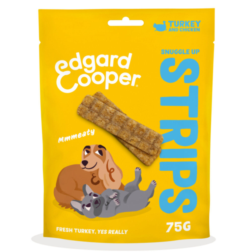 Edgard & Cooper Adult Strips Kalkoen - Kip75 gr