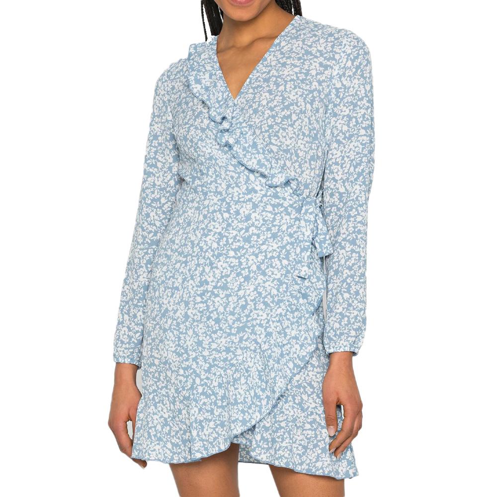 Only Robe Bleu/Blanche Femme Only Carly