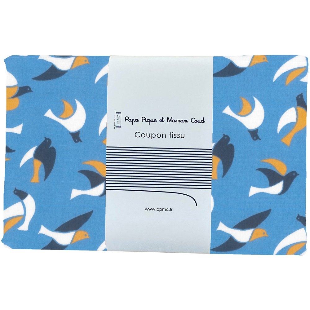 Coupon Tissu 1 M Hirondelles