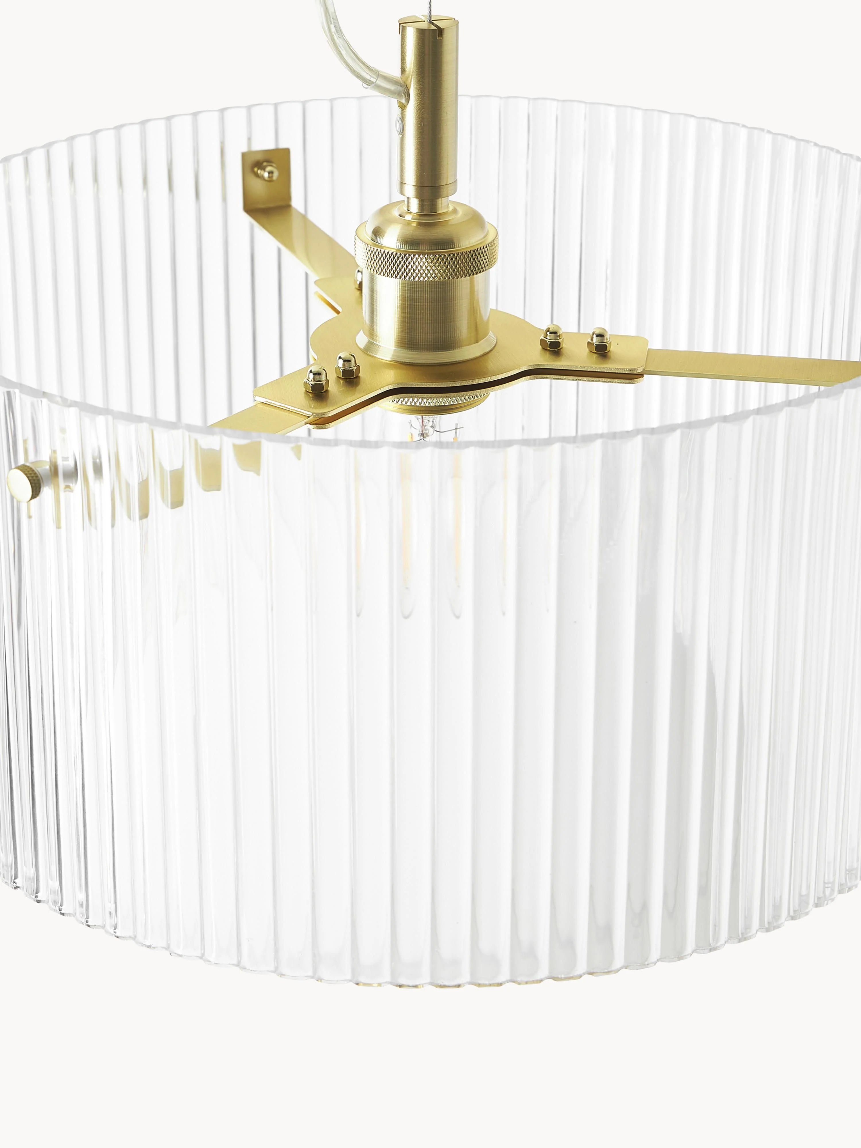 Hanglamp Emmi van geribbeld glas