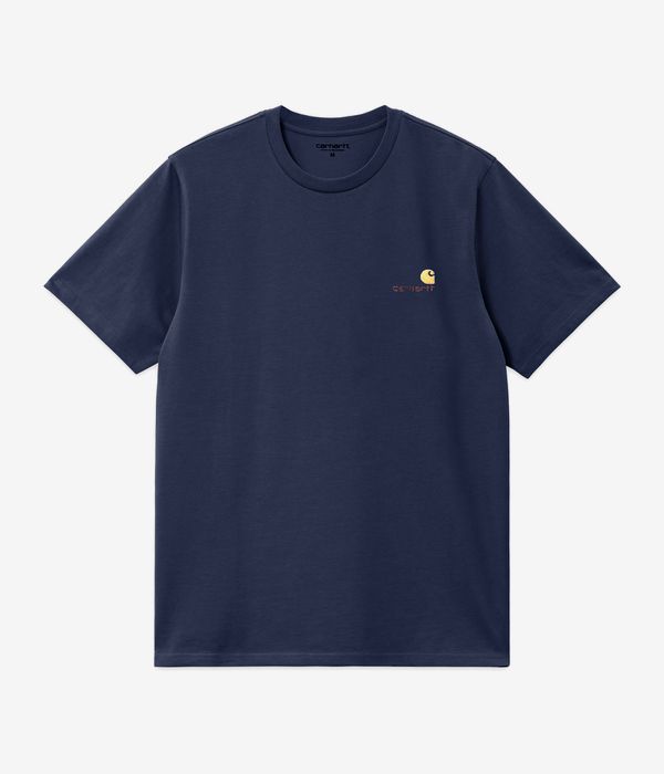 Carhartt WIP American Script Organic T-Shirt (air force blue)
