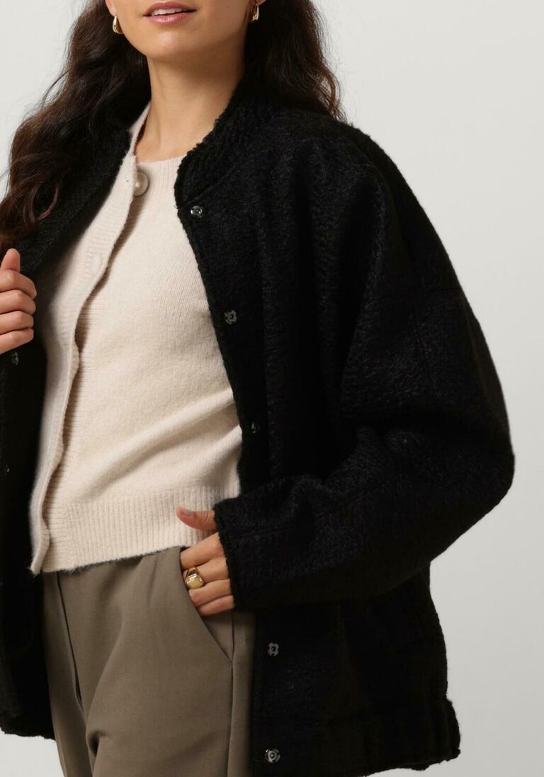NEO NOIR zwarte neo noir jack sharon bomber jacket