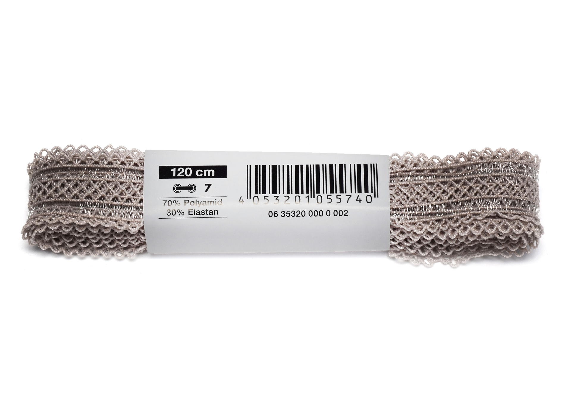 Lacet dentelle 120 cm beige