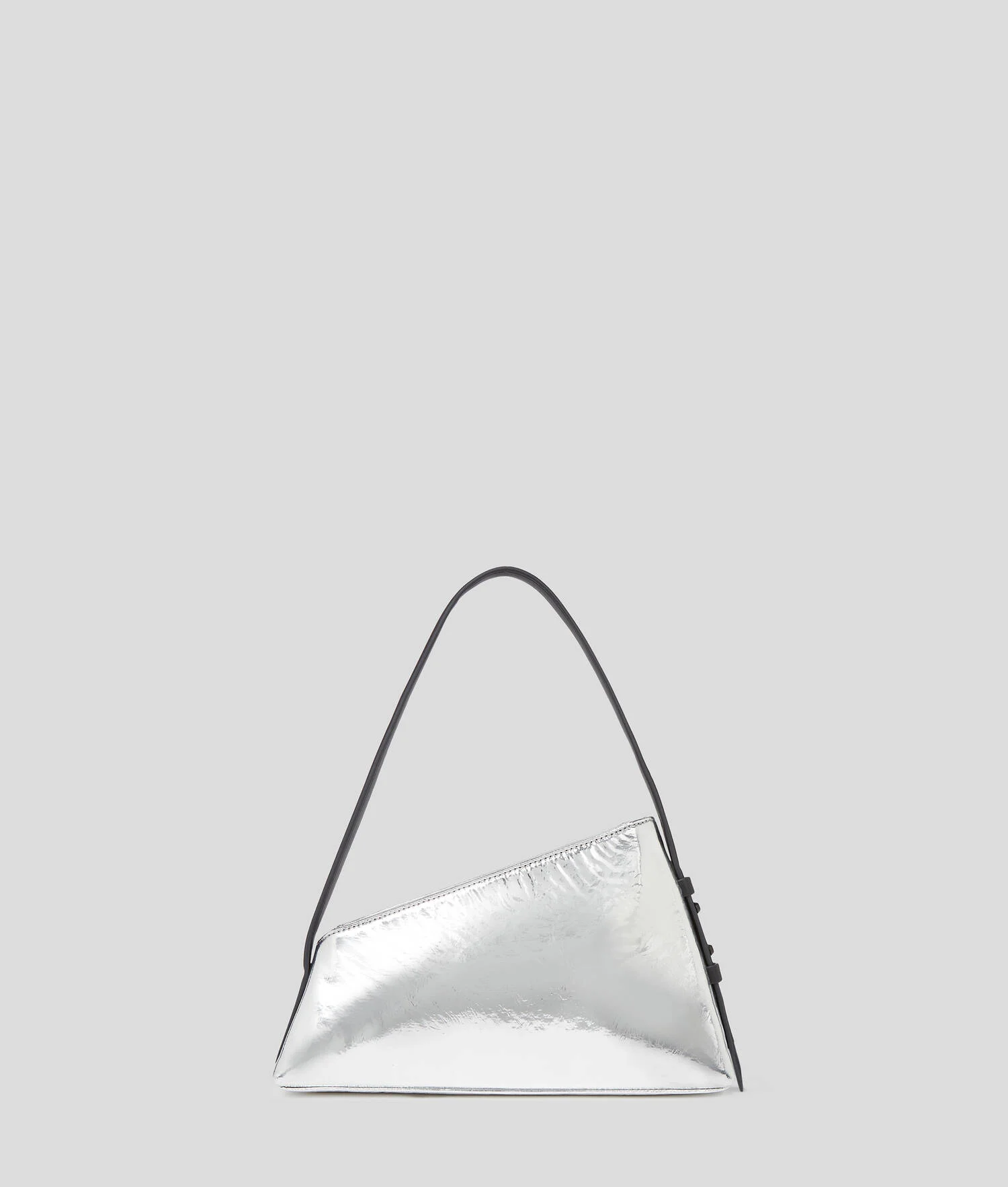SAC PORTÉ ÉPAULE GÉOMÉTRIQUE MÉTALLISÉ - Argent