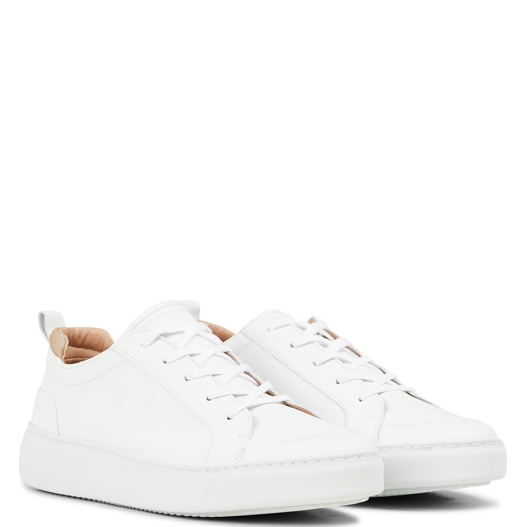 Baskets basses en cuir| Blanc