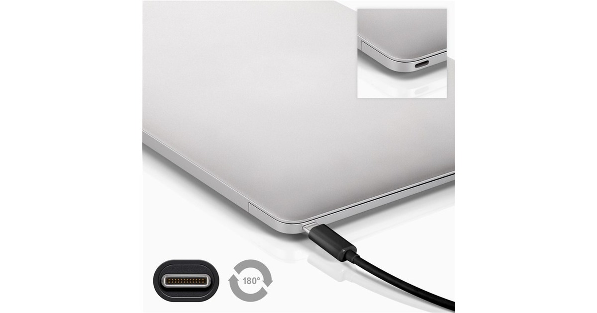 goobayUSB-C 2.0 naar Mini USB-B 2.0 adapter  (Zwart, 50cm)
