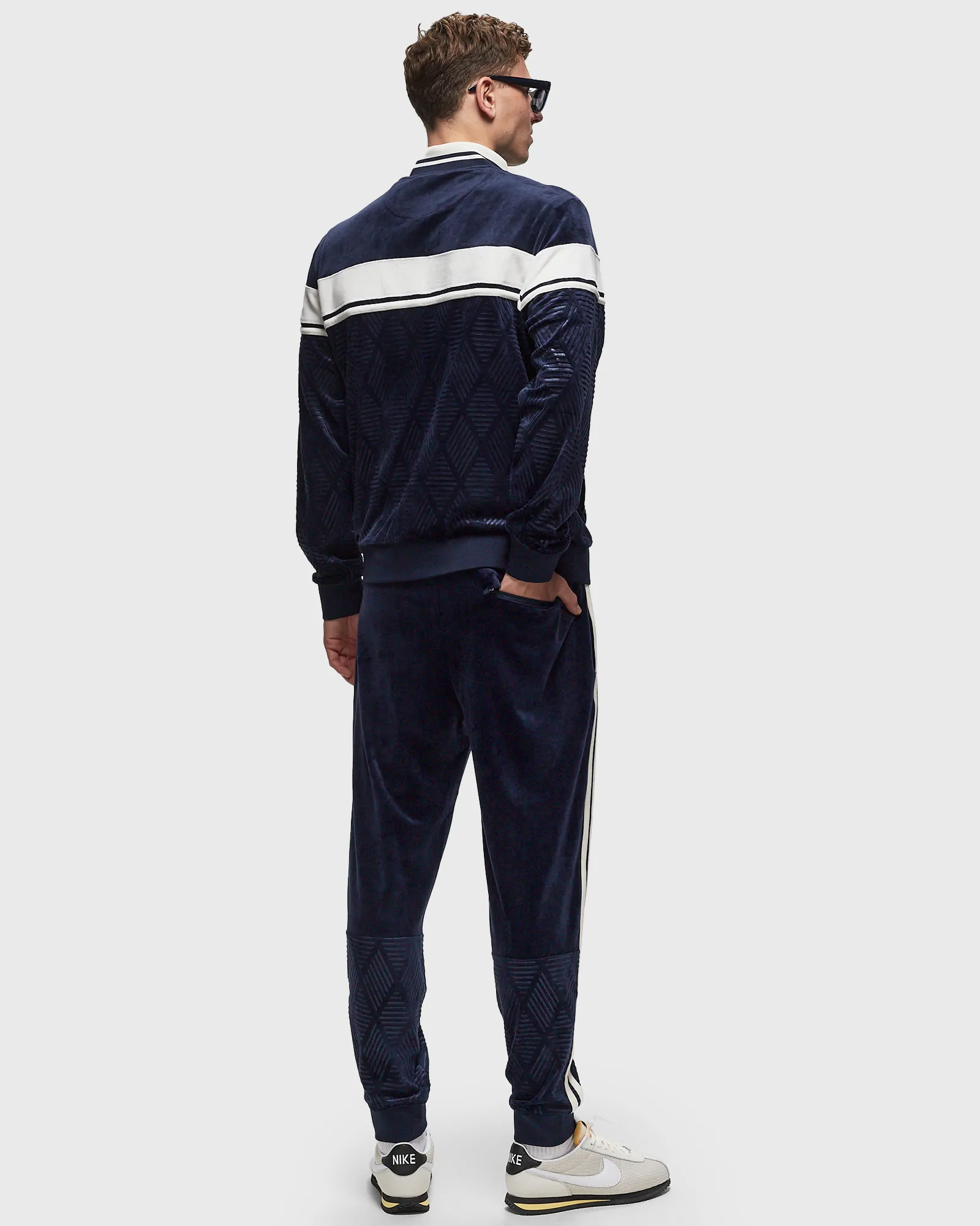 Sergio Tacchini DEBOSSED DAMARINDO VELOUR TRACKSUIT