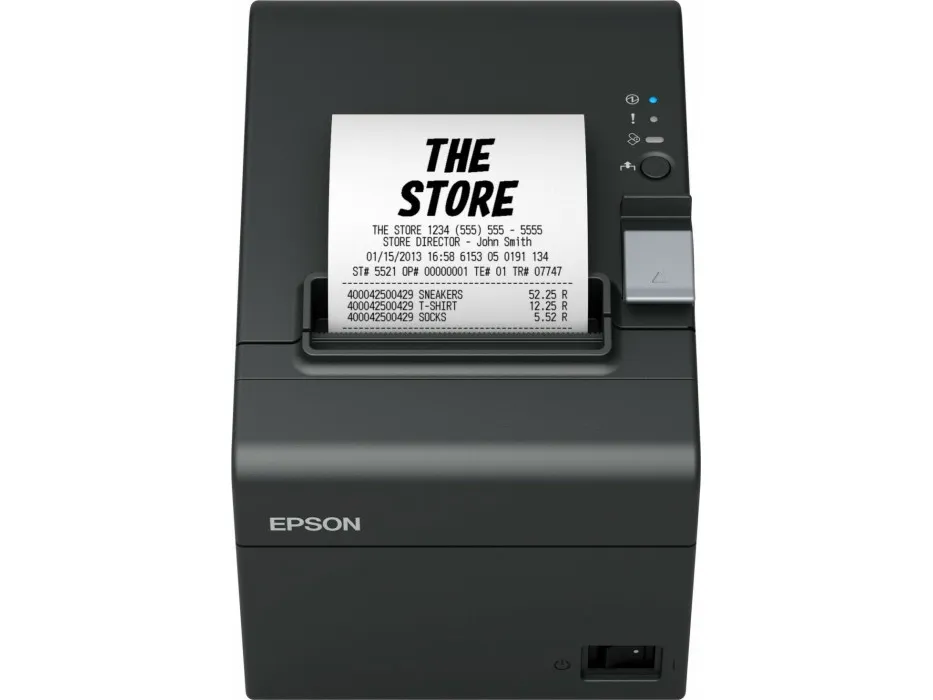 Epson TM T20III - Kvitteringsprinter - termisk linje - Rulle (7,95 cm) - 203 x 203 dpi - op til 250 mm/sek. - LAN - skærer - sort