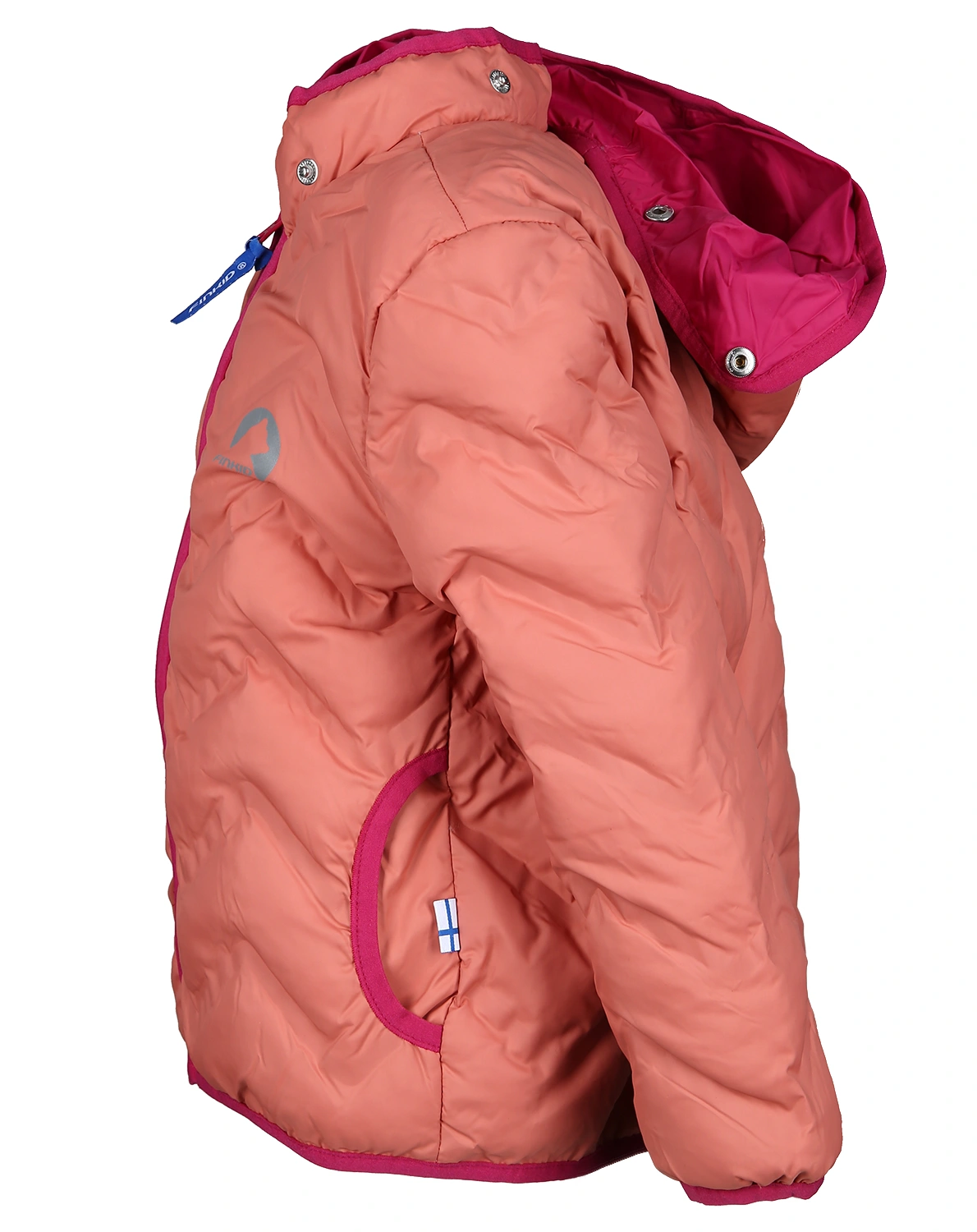 Steppjacke VANUKAS AIR mit Zipfelkapuze in terracotta/berry