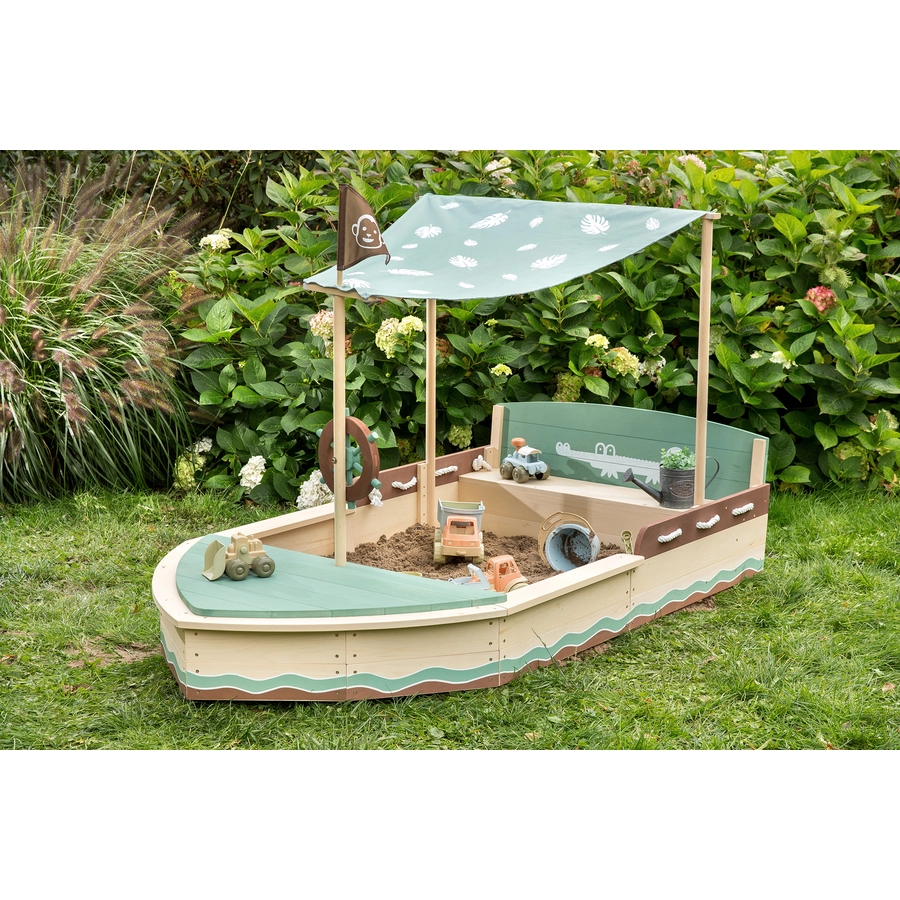 MUDDY BUDDY® Sandkasten Jungle King, natur-salbei-mokka