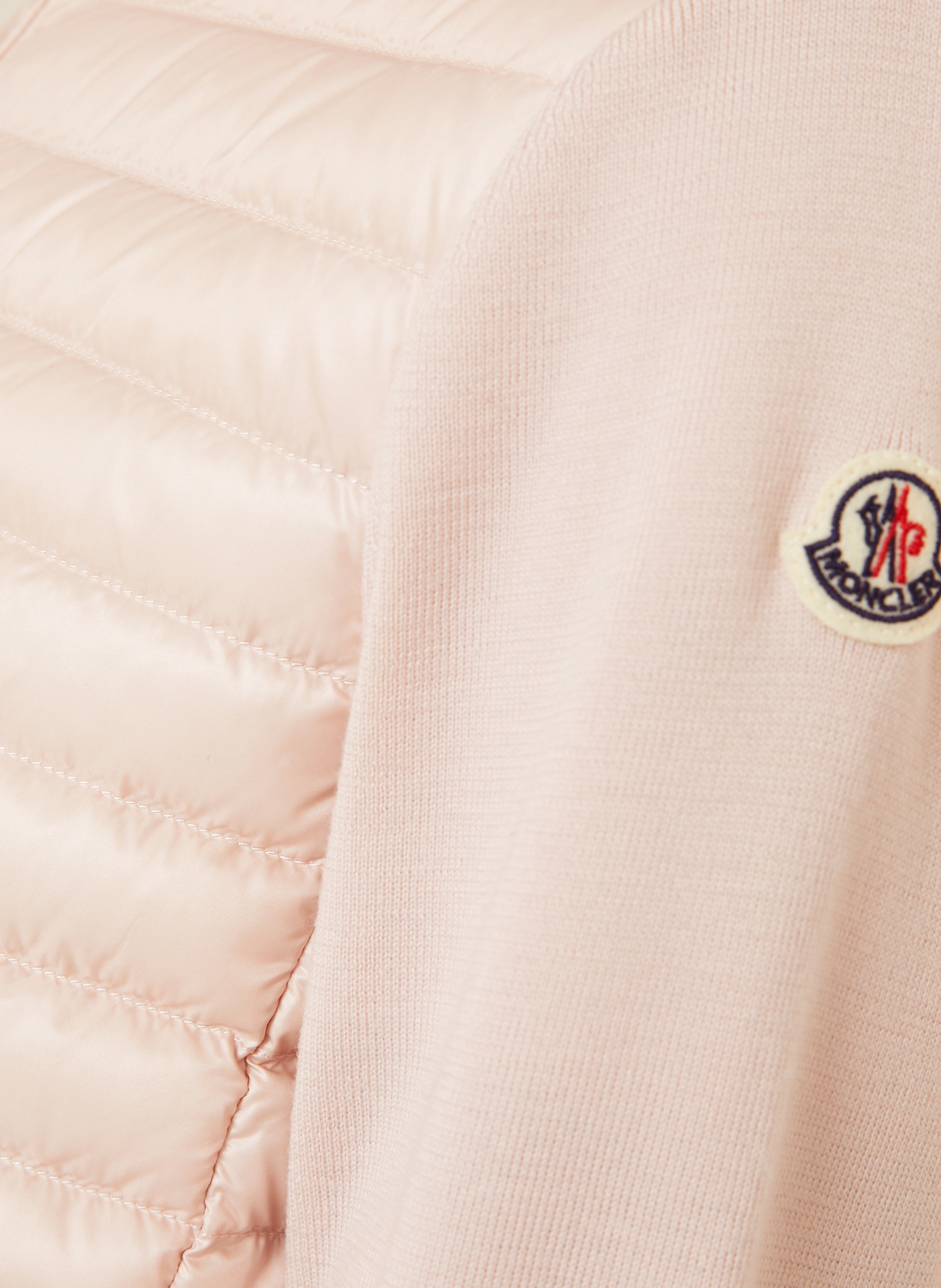 MONCLER Daunenjacke TRICOT im Materialmix