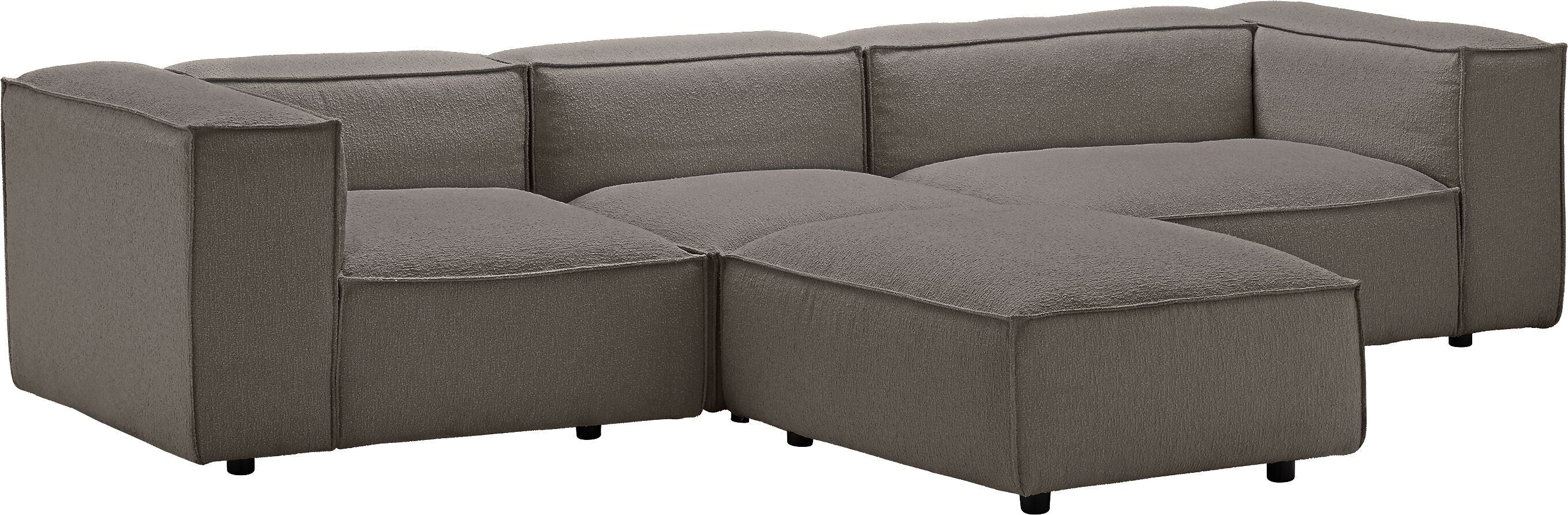 MOOD Ecksofa - Grau / B: 291.0 cm x T: 168.0 cm x H: 65.0 cm