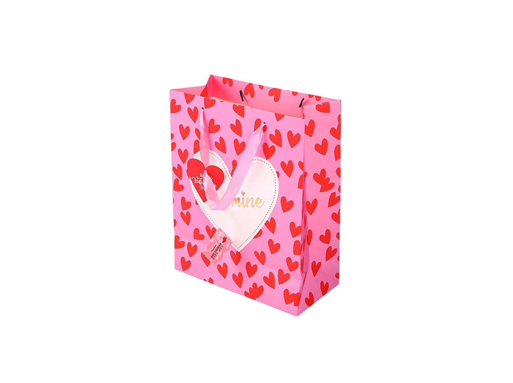 SACO PRESENTE AUCHAN TAM M FANCY LOVE