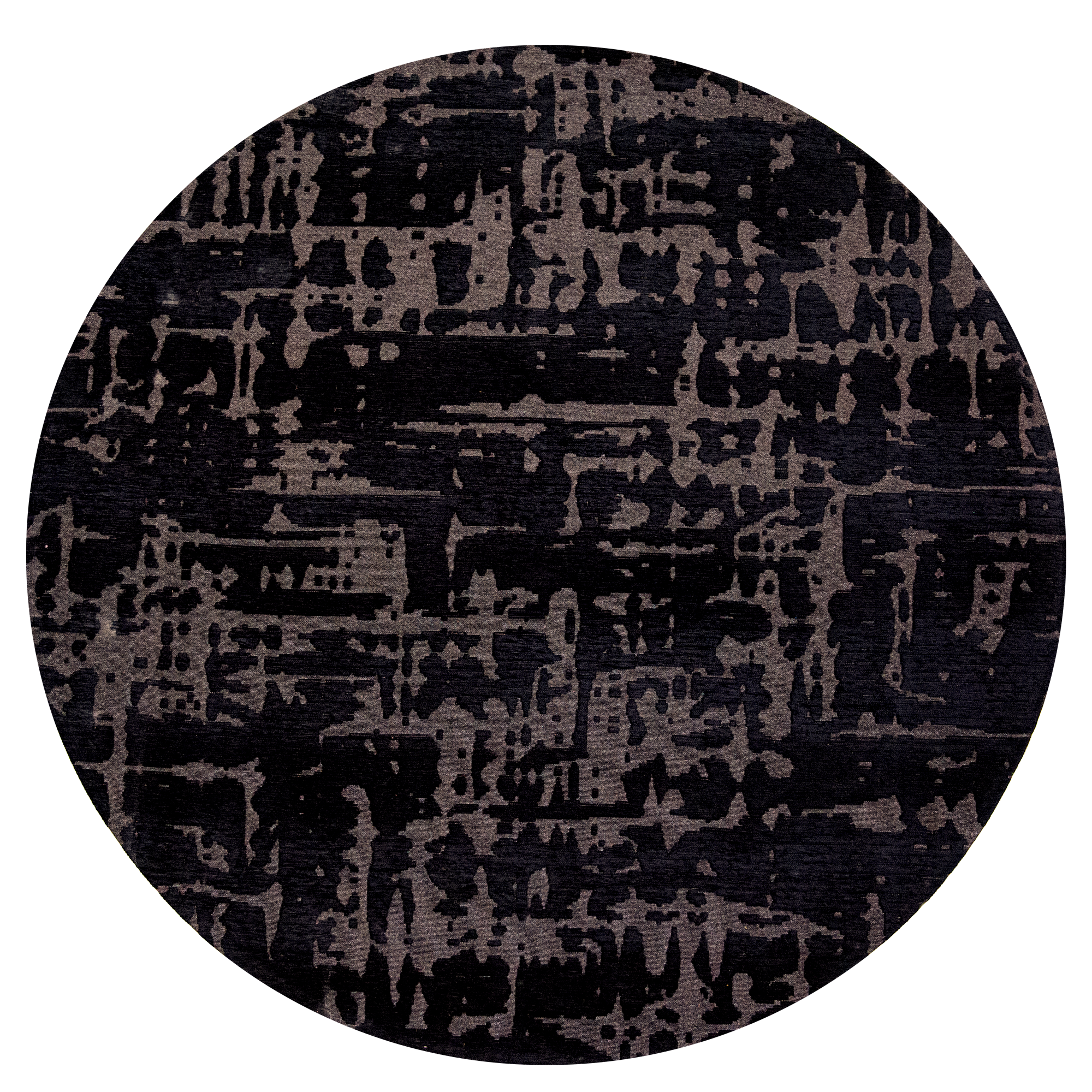 Ecorugs vloerkleed Baobab zwart ∅ 240 cm
