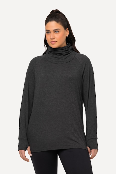 Sweater, Loop, Rundhals, Langarm, extraweich, Daumenloch