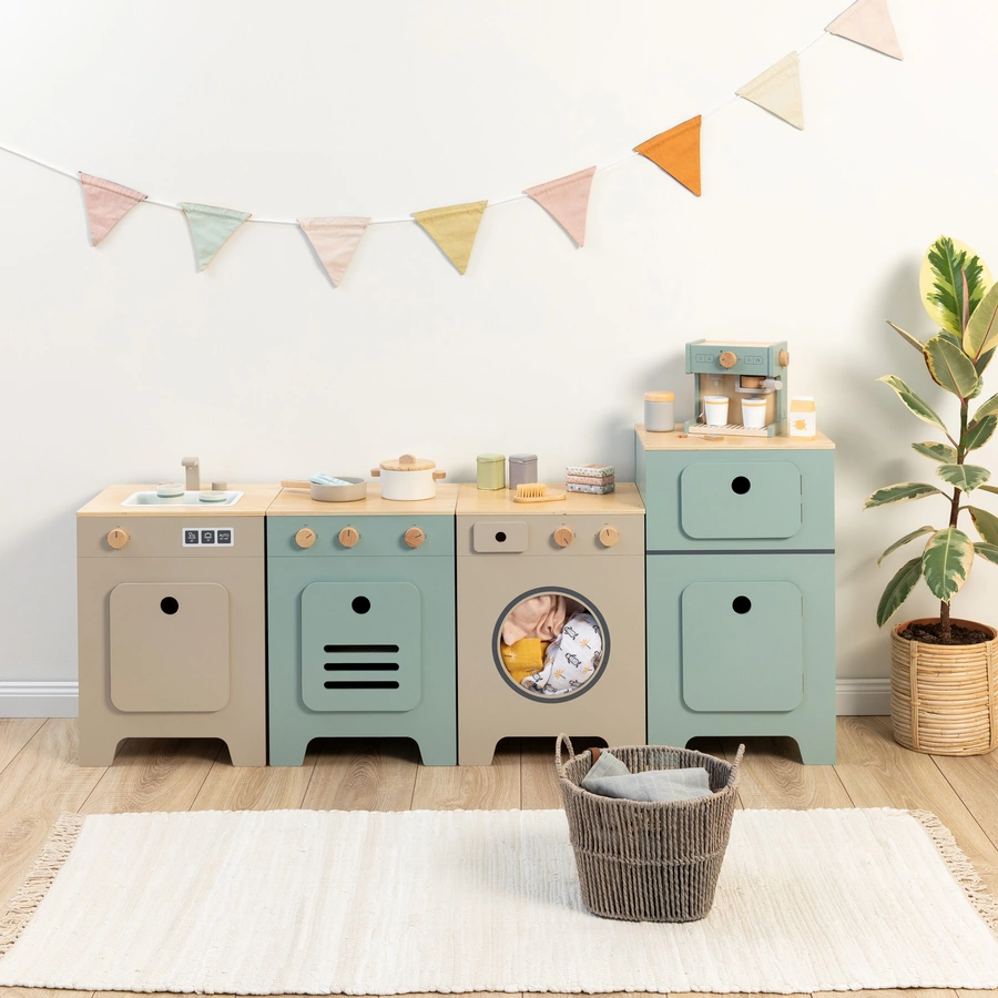 MUSTERKIND® Waschmaschine Mix & Match, warmgraunatur
