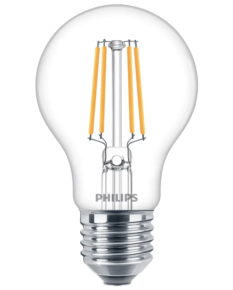 PHILIPS LED-filamentpære 4,3W E27 2-pak