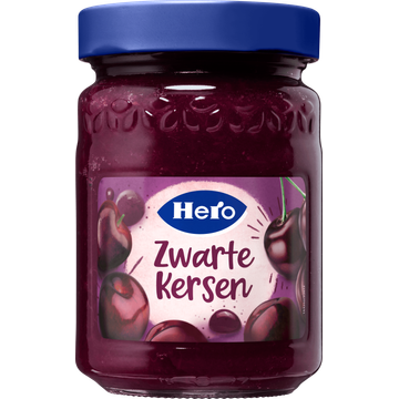 Hero Fruitspread Zwarte Kersen 350g