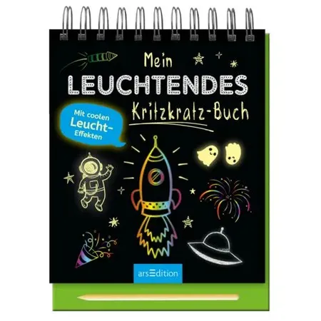 ars Edition Mein leuchtendes Kritzkratz-Buch