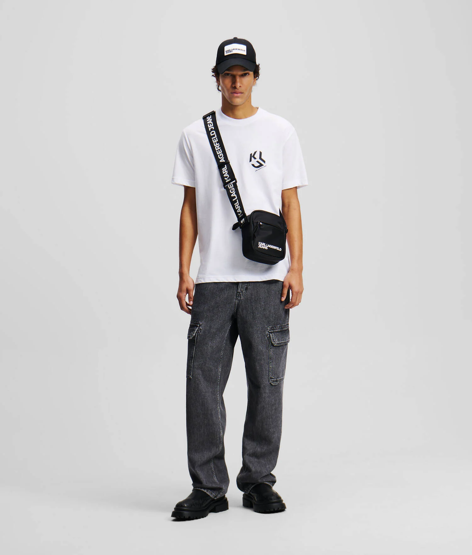 T-SHIRT AVEC MONOGRAMME - Blanc