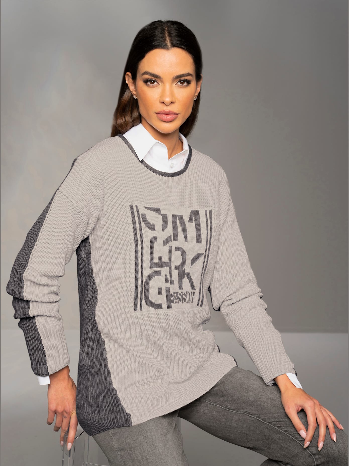 Pull superbe tricot jacquard