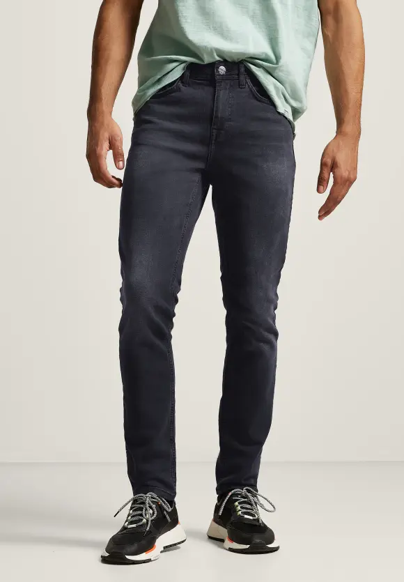 Slim Fit Jeans - basic black wash