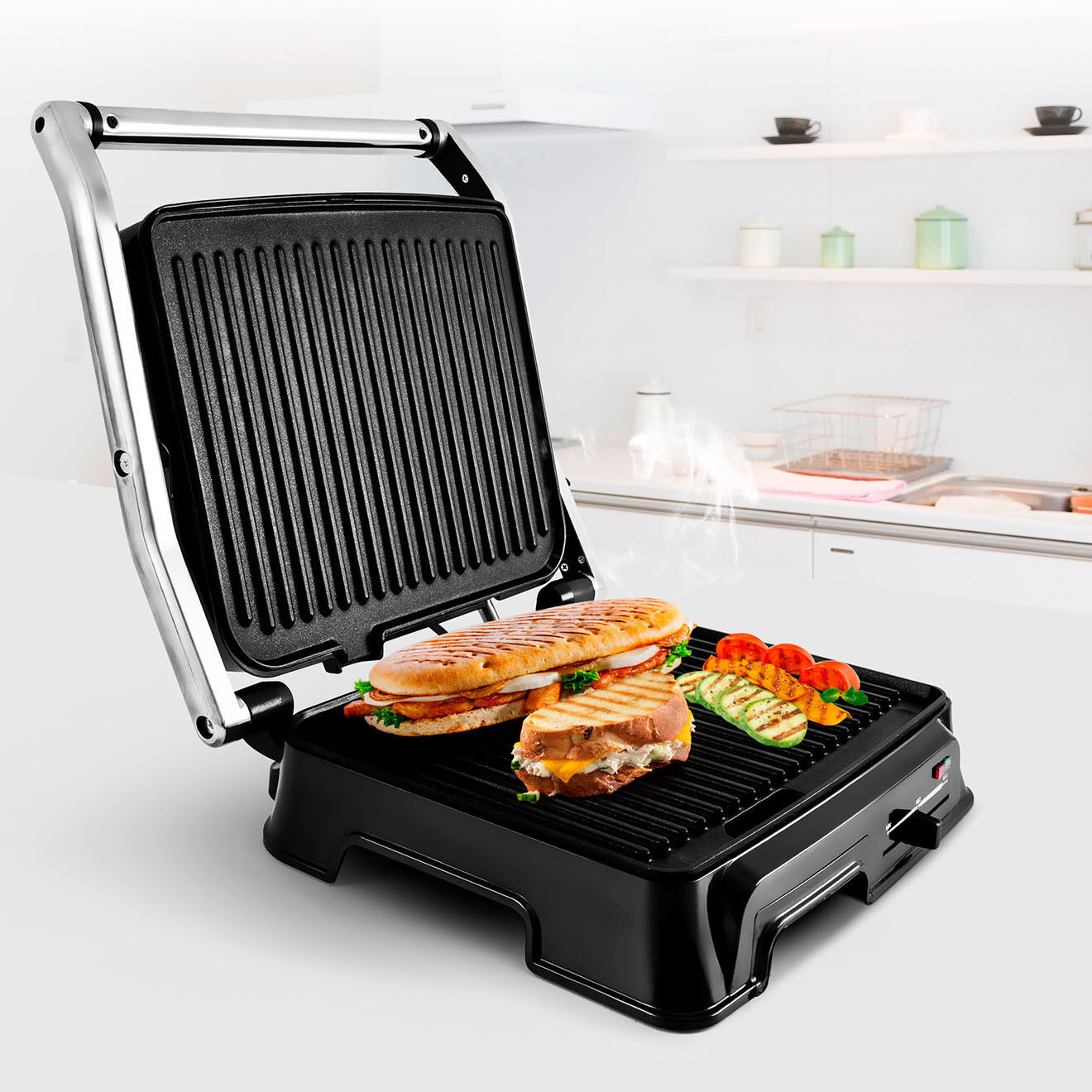 Harper Grill viande noir/argenté