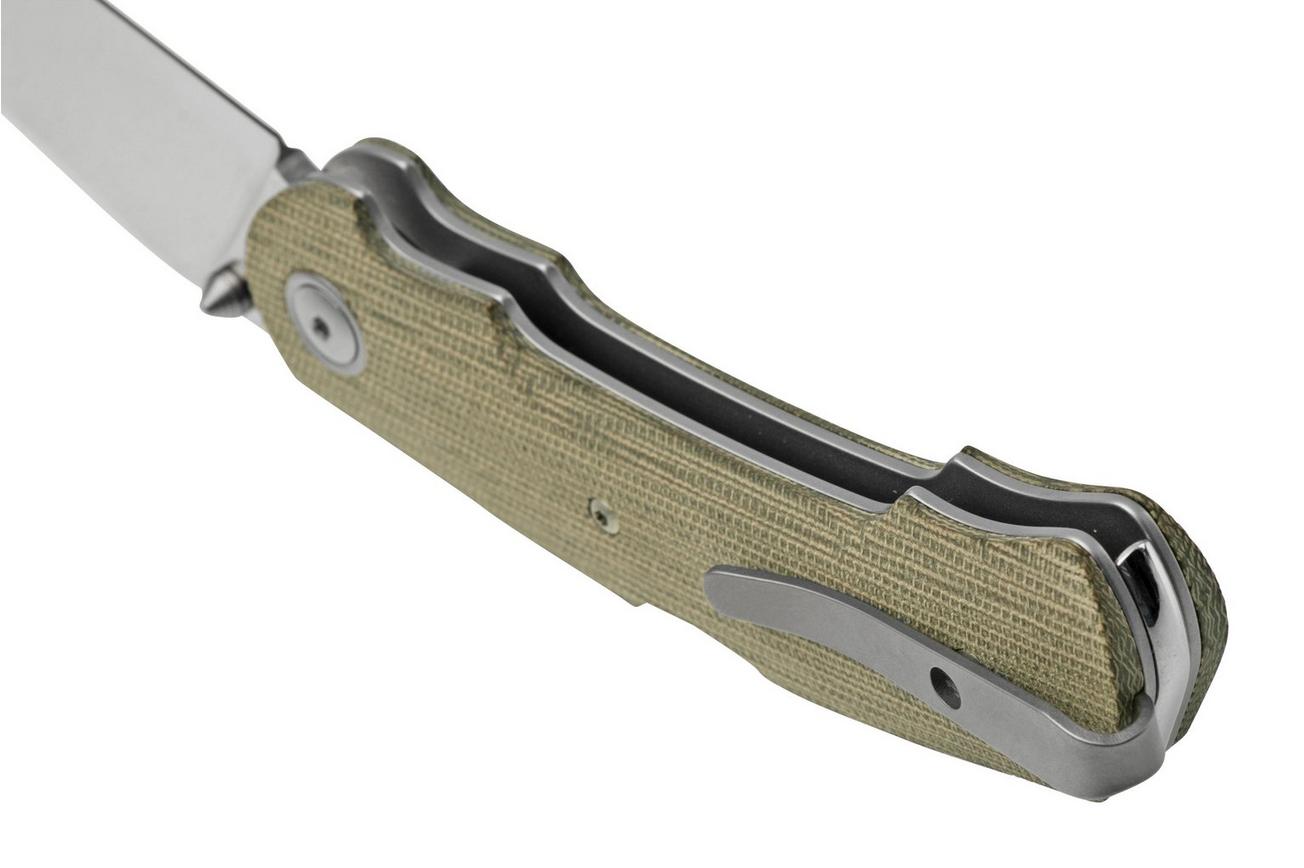 Viper Turn V5988CG Green Canvas Micarta zakmes, Fabrizio Silvestrelli design