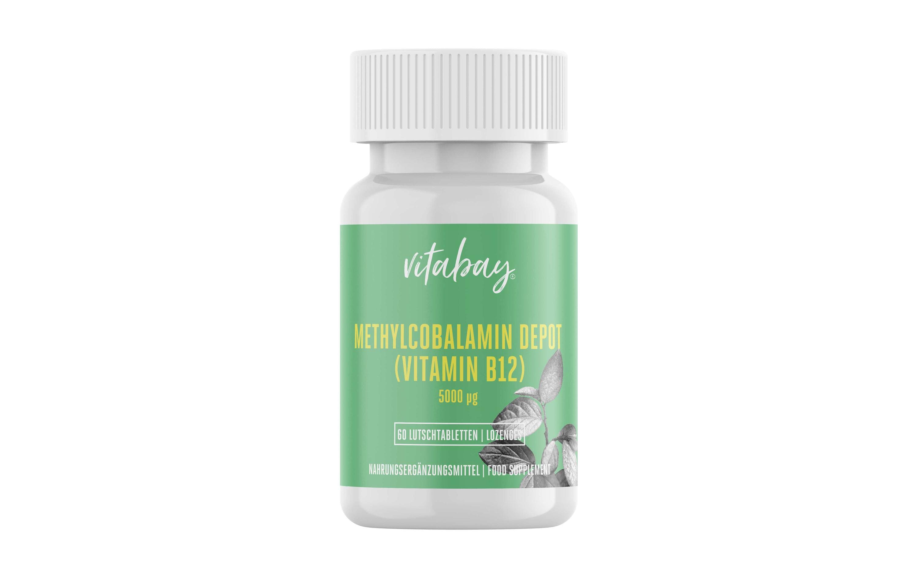 Vitamin B12 Depot 5.000 µg 60 LutschtablettenVeganes Nahrungsergänzungsmittel