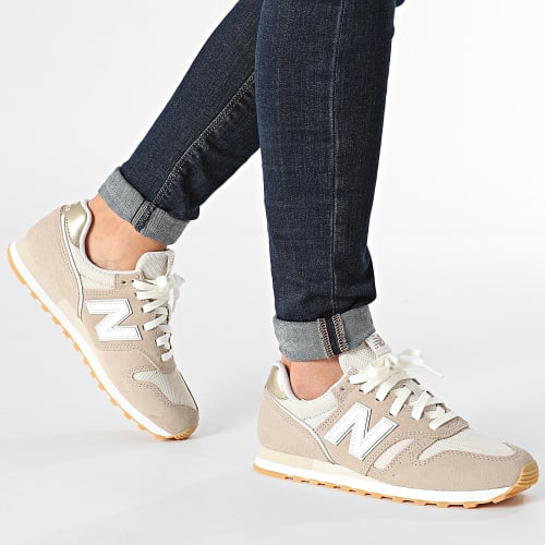 Baskets Femme Classics WL373PQ2 Ecru Taupe