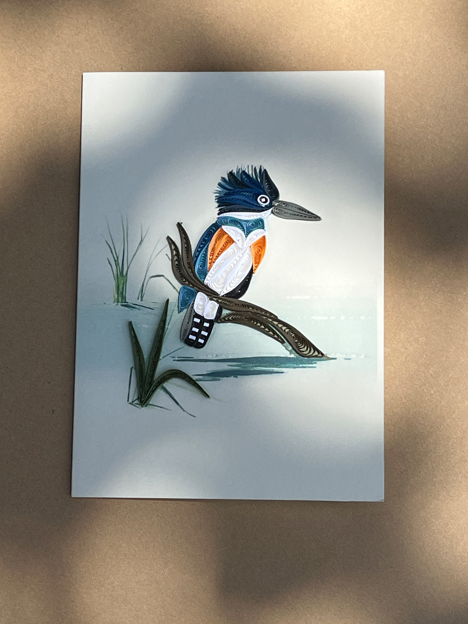 Grußkarte 'Eisvogel', B 12,7 cm, H 17,8 cm günstig bestellen