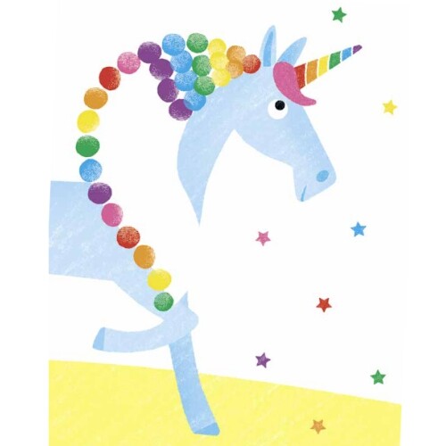 Uitgeverij usborne stempelen met je vingers - eenhoorns en elfjes |ilovespeelgoed.nl