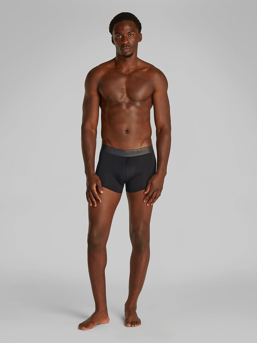 CALVIN KLEIN CUECAS<br>Conjunto de 3 cuecas boxer lisas de microfibra