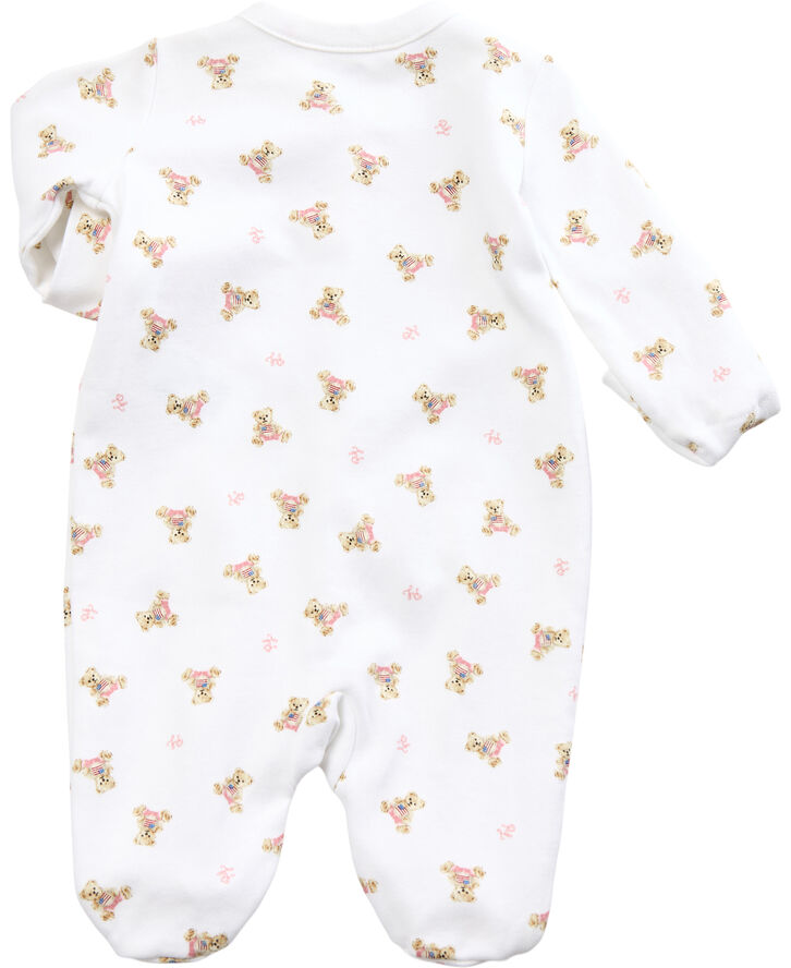 Polo Ralph Lauren Polo Bear Cotton Coverall Hvid