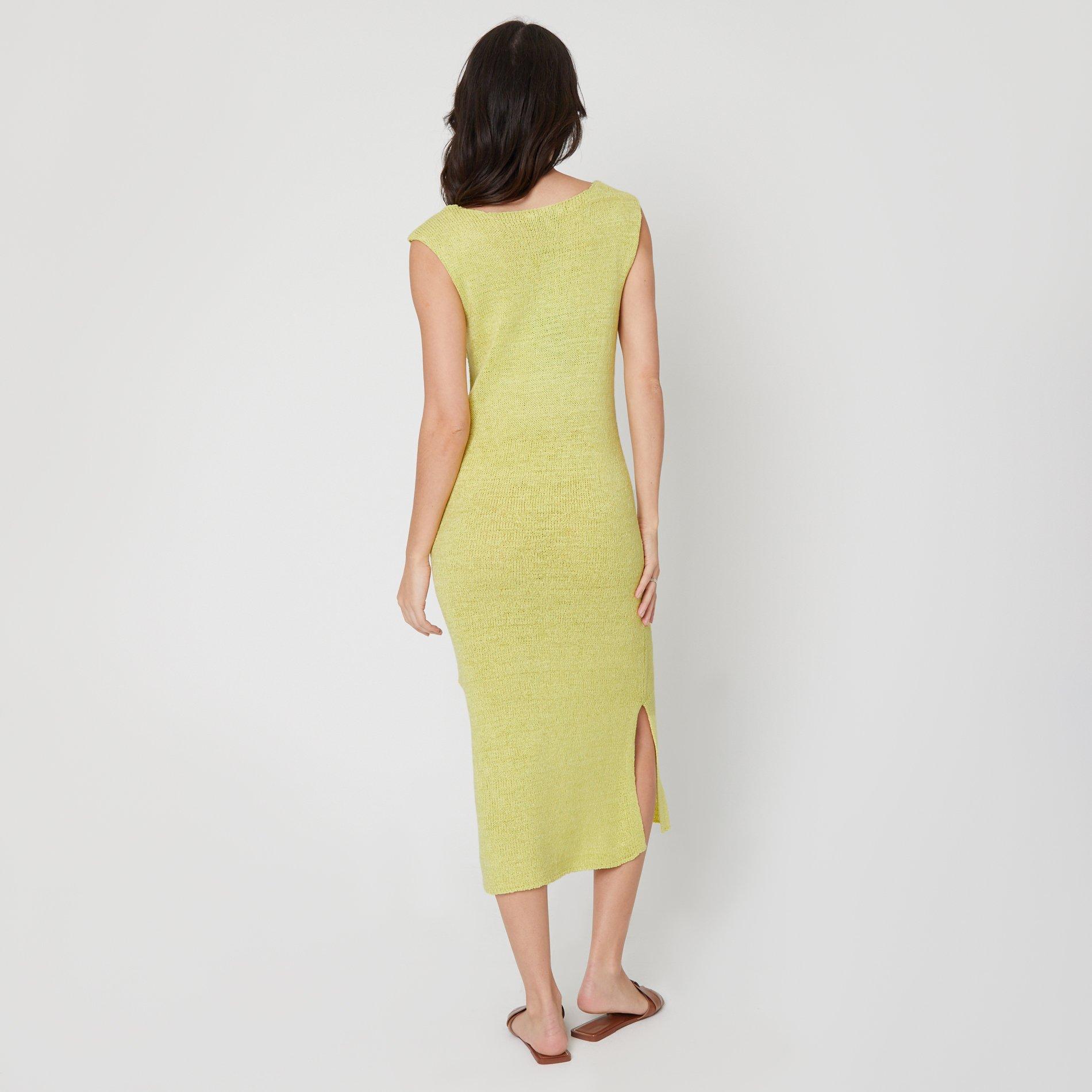 Be You BeYou Knitted Midi Dress Womens