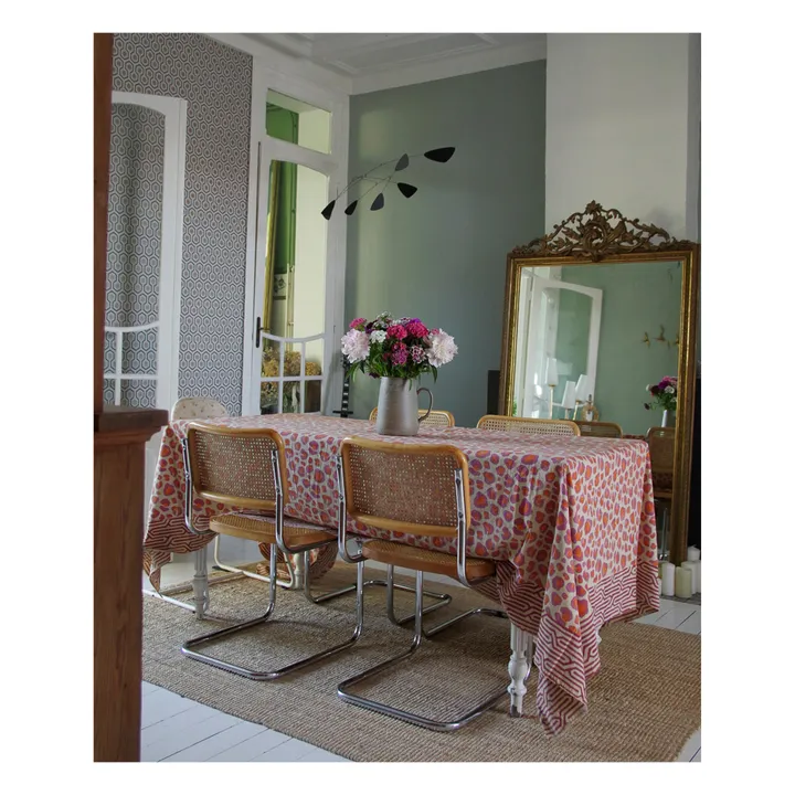 Doing Goods Plaid Léopard rose et totebag en coton | Rose
