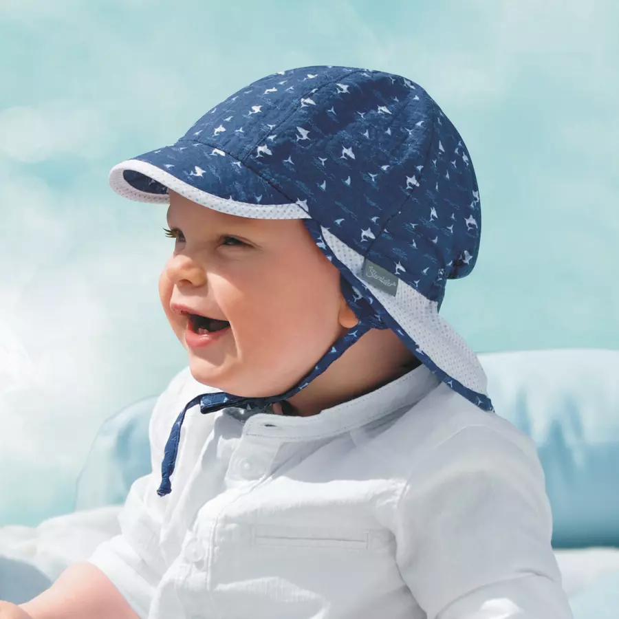 Sterntaler Schirmmütze mit Nackenschutz marine