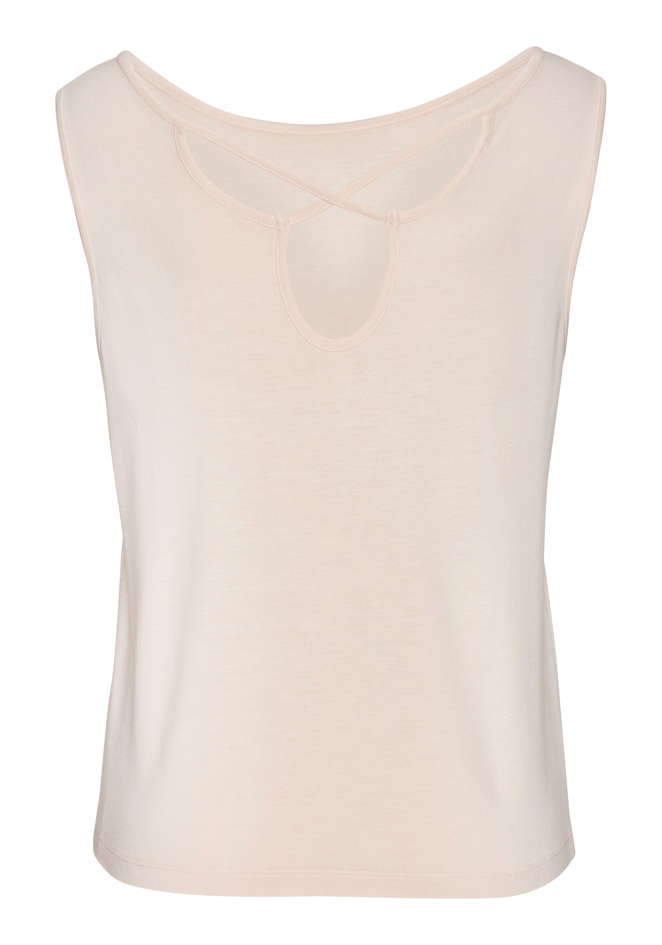 Buffalo Shirttop , mit Zierbändern hinten, sommerliches Jerseytop, Basic