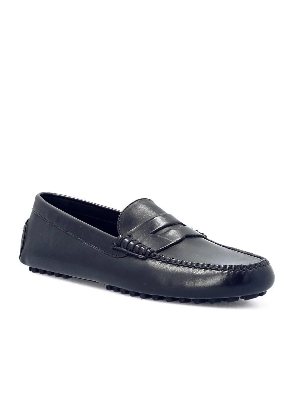 MOCASSIN DRIVER CUIR EBENE