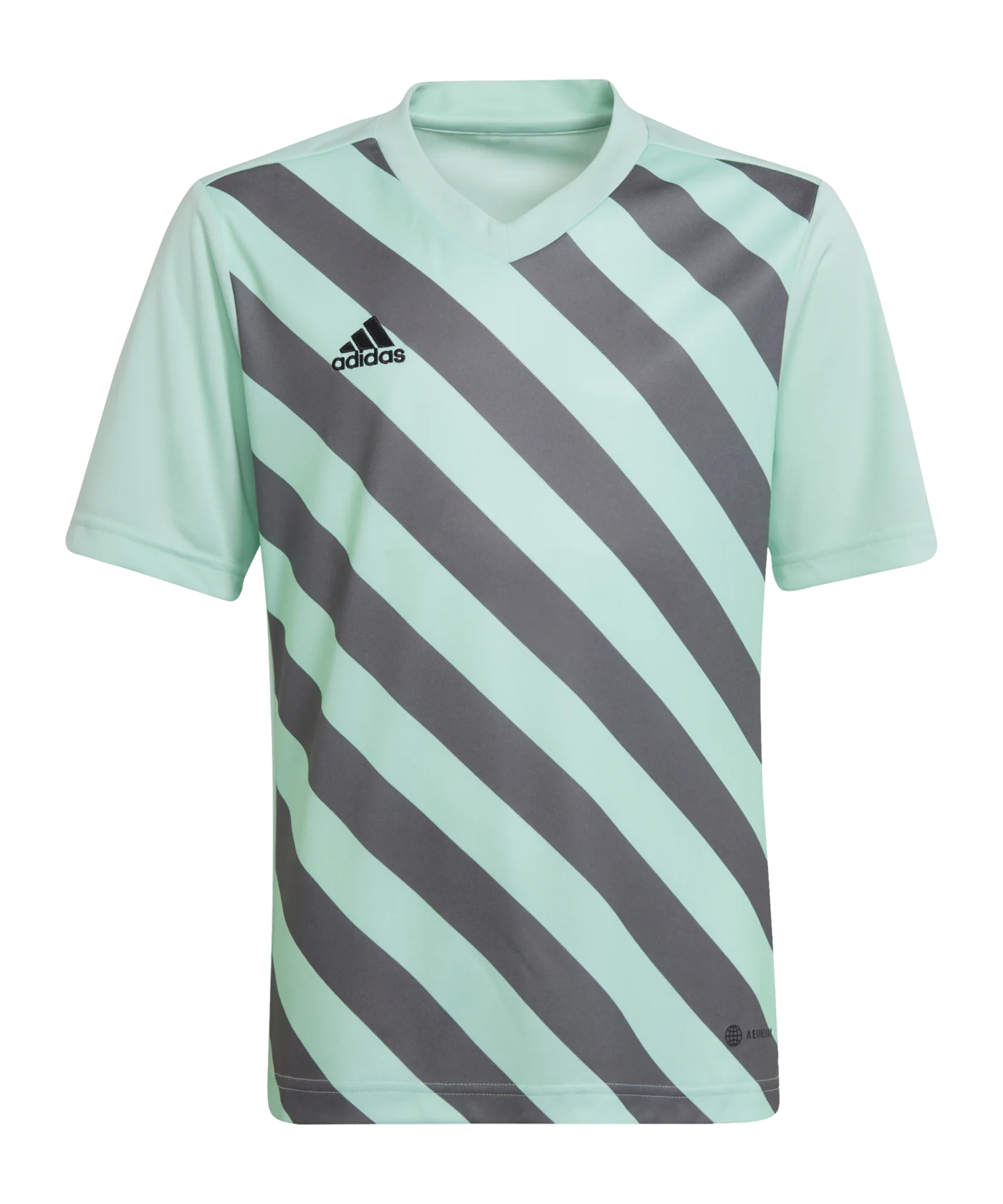adidas Entrada 22 GFX Trikot Kids Türkis Grau