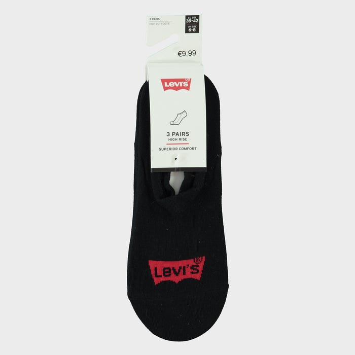Levi's-3-pack katoenen kousenvoetjes