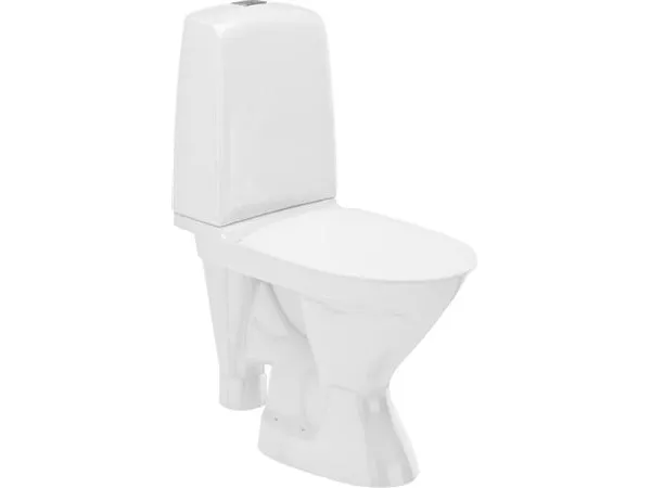 IFØ Ifö Spira gulvstående toilet med åben S-lås - helt uden skyllekant - 4/2 liter skyllevolume