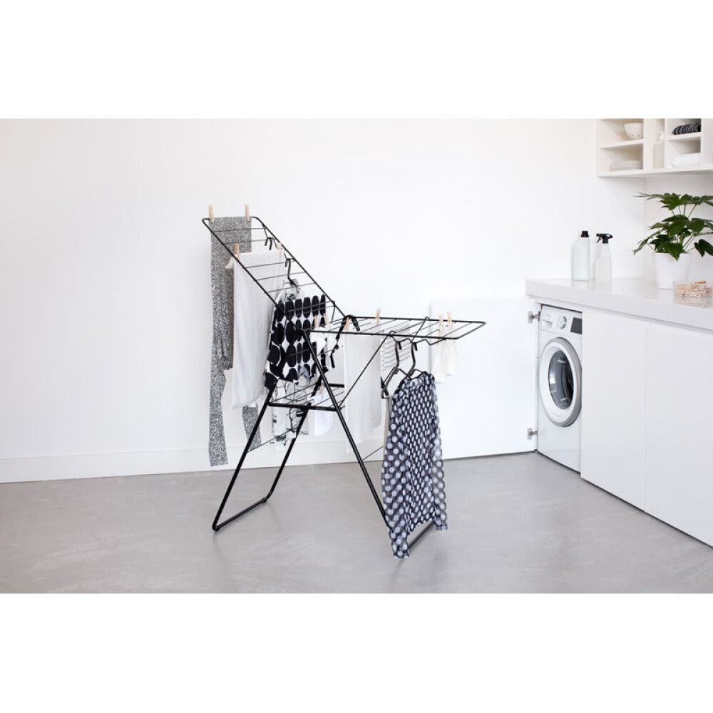 TØRKESTATIV BRABANTIA HANGON 20M SVART