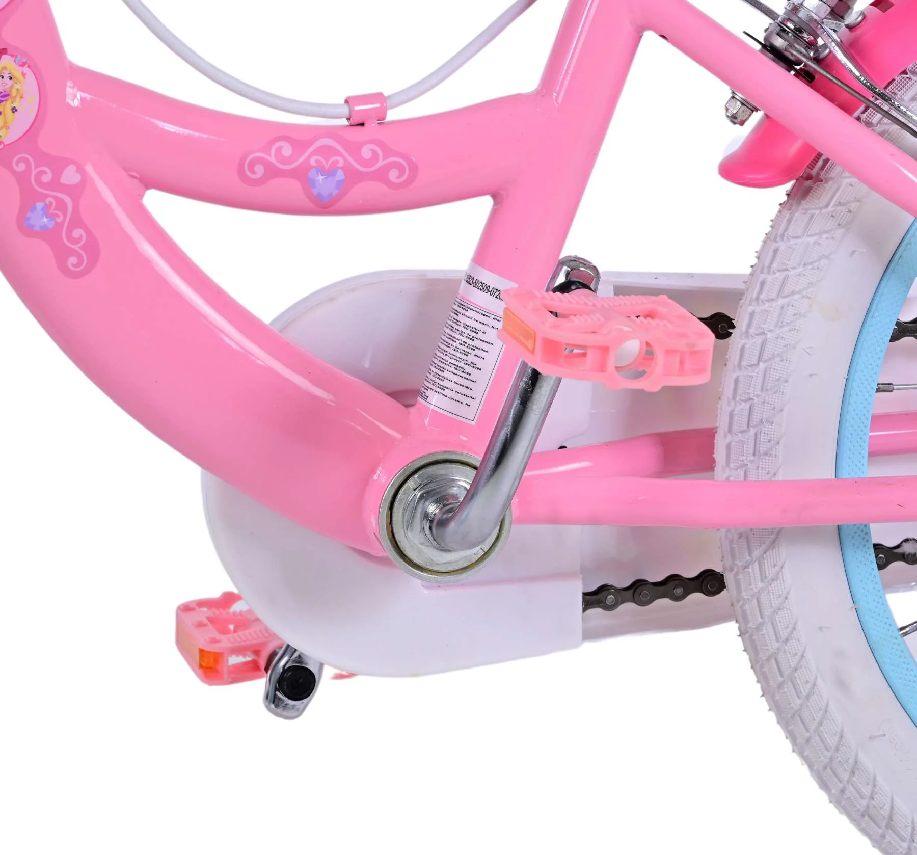 Kinderfahrrad Disney Princess für Mädchen 16 Zoll Kinderrad in Rosa
