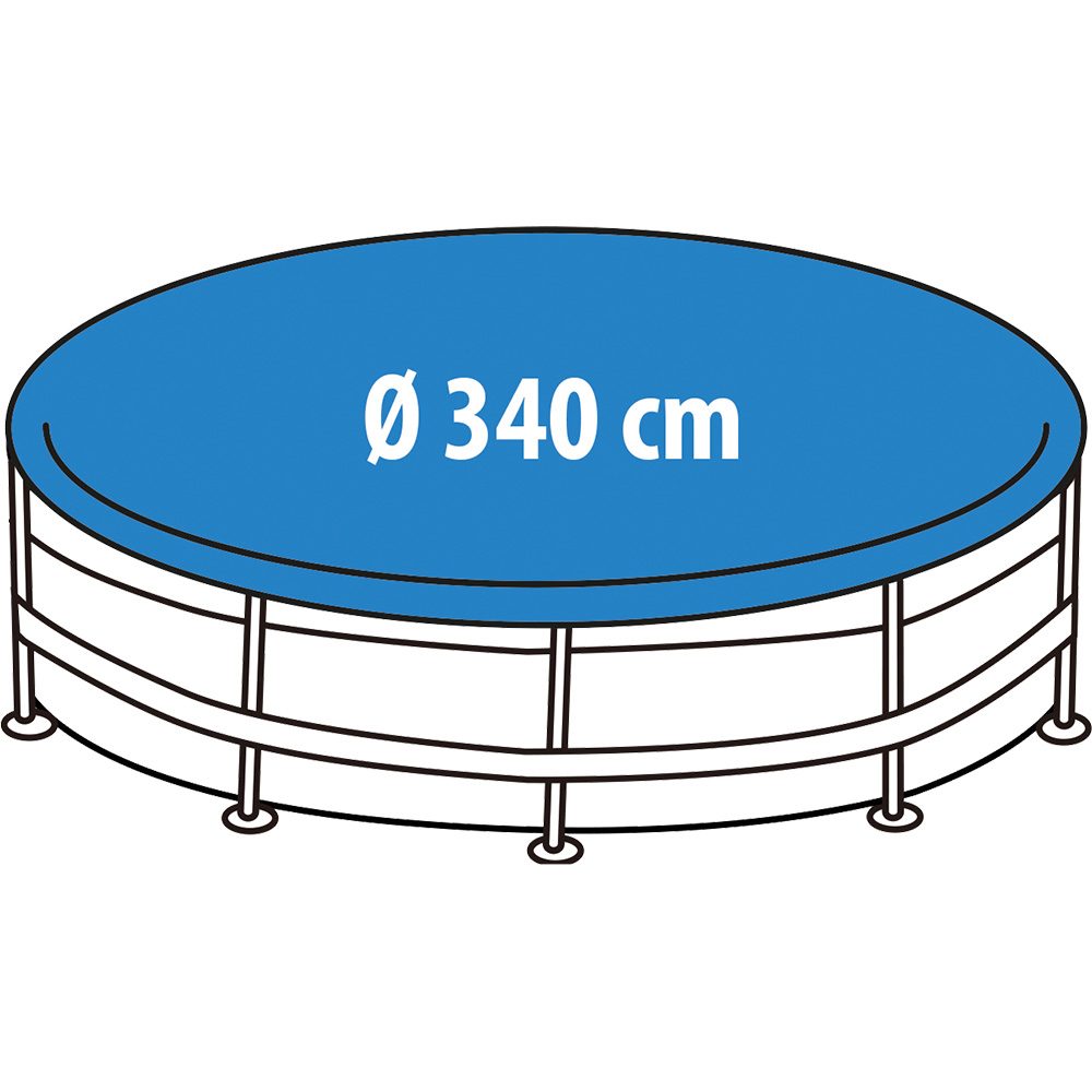 Happy People Poolabdeckung Rund 340cm blau