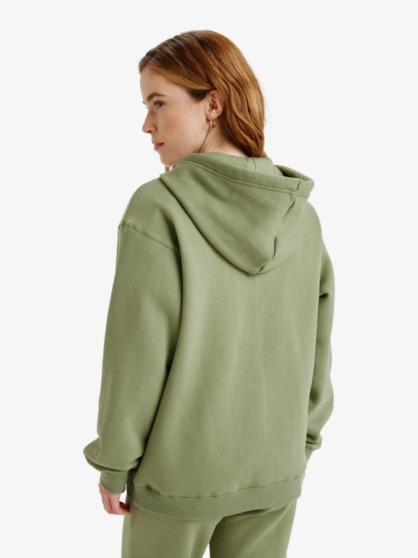 Surf Stoked Zipped Brushed Pull zippé à capuche Vert Femme