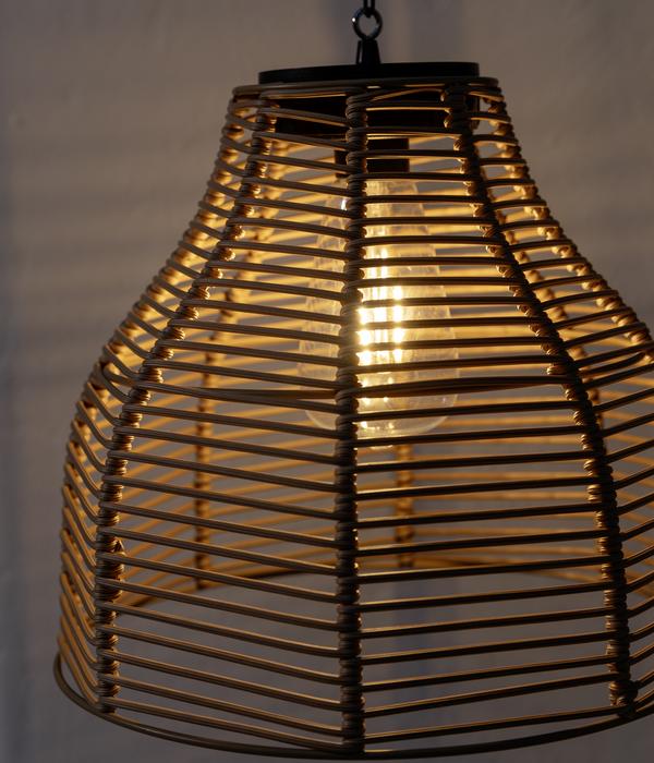 Dehner Solar-Hängelampe Mila, ca. Ø26/H22 cm